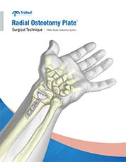 Radial Osteotomy Plate surgical technique manual cover