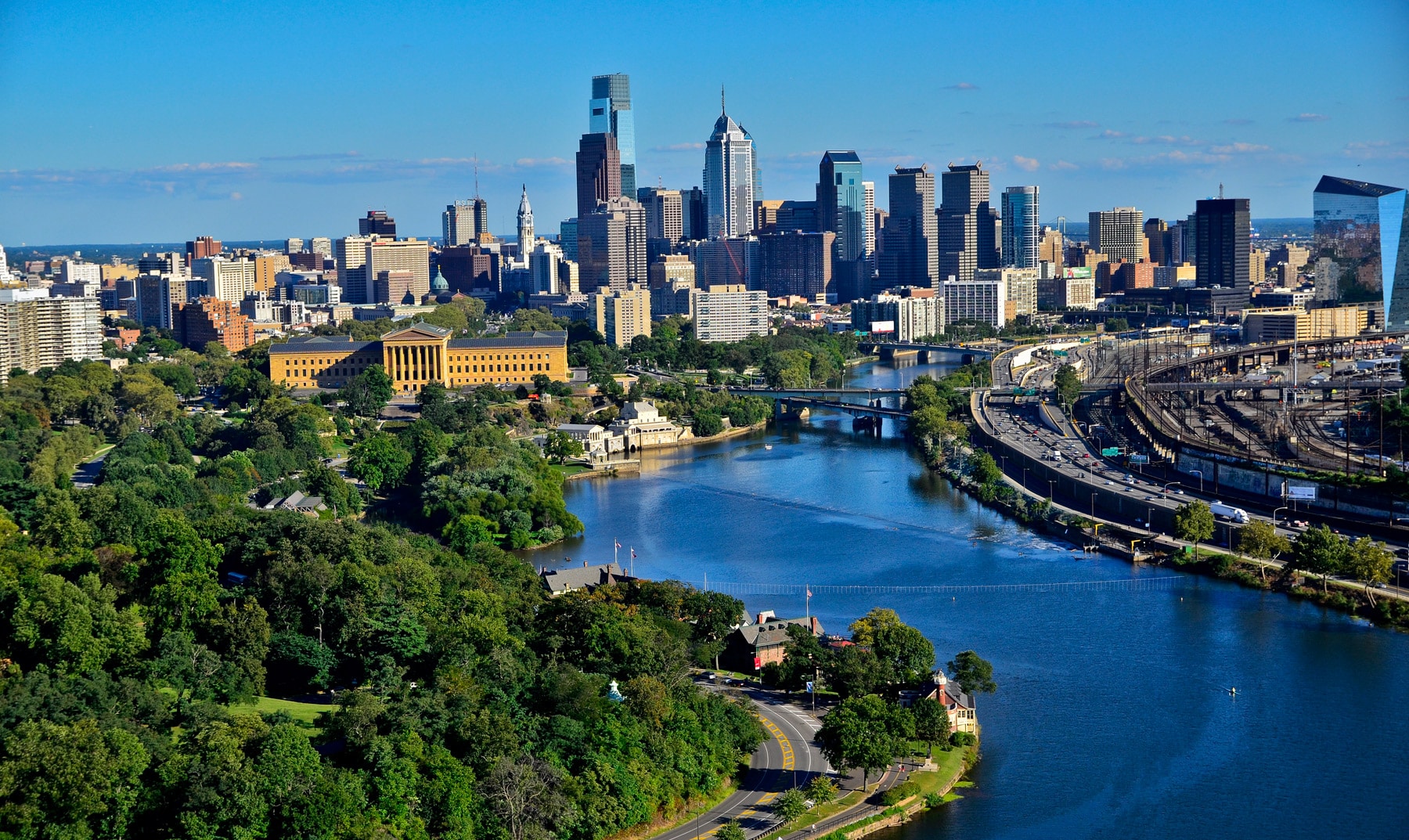 City skyline of downtown Philadelphia, Pennsylvania