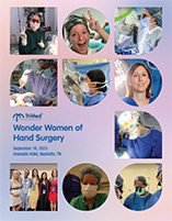 Wonder Women of Hand Surgery 2023 event agenda cover